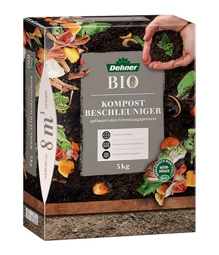 Dehner Bio Kompostbeschleuniger, organisch-mineralischer Naturdünger, 5 kg für ca. 8 qm Grüngut, ökologisch wertvoll