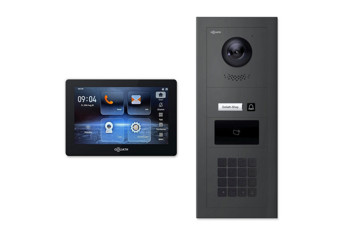 Goliath Intercom Video-Türsprechanlage Premium 2-Draht GL-HB150M, 7 ...