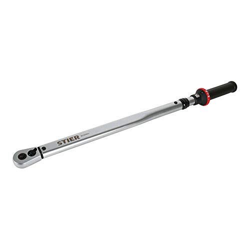 STIER Drehmomentschlüssel mit Umschaltknarre 1/2 Zoll, Aufnahme 80-400Nm, hohe Auslösegenauigkeit, Umschaltfunktion, Auslösesignal, Vierkantantrieb, DIN 3120