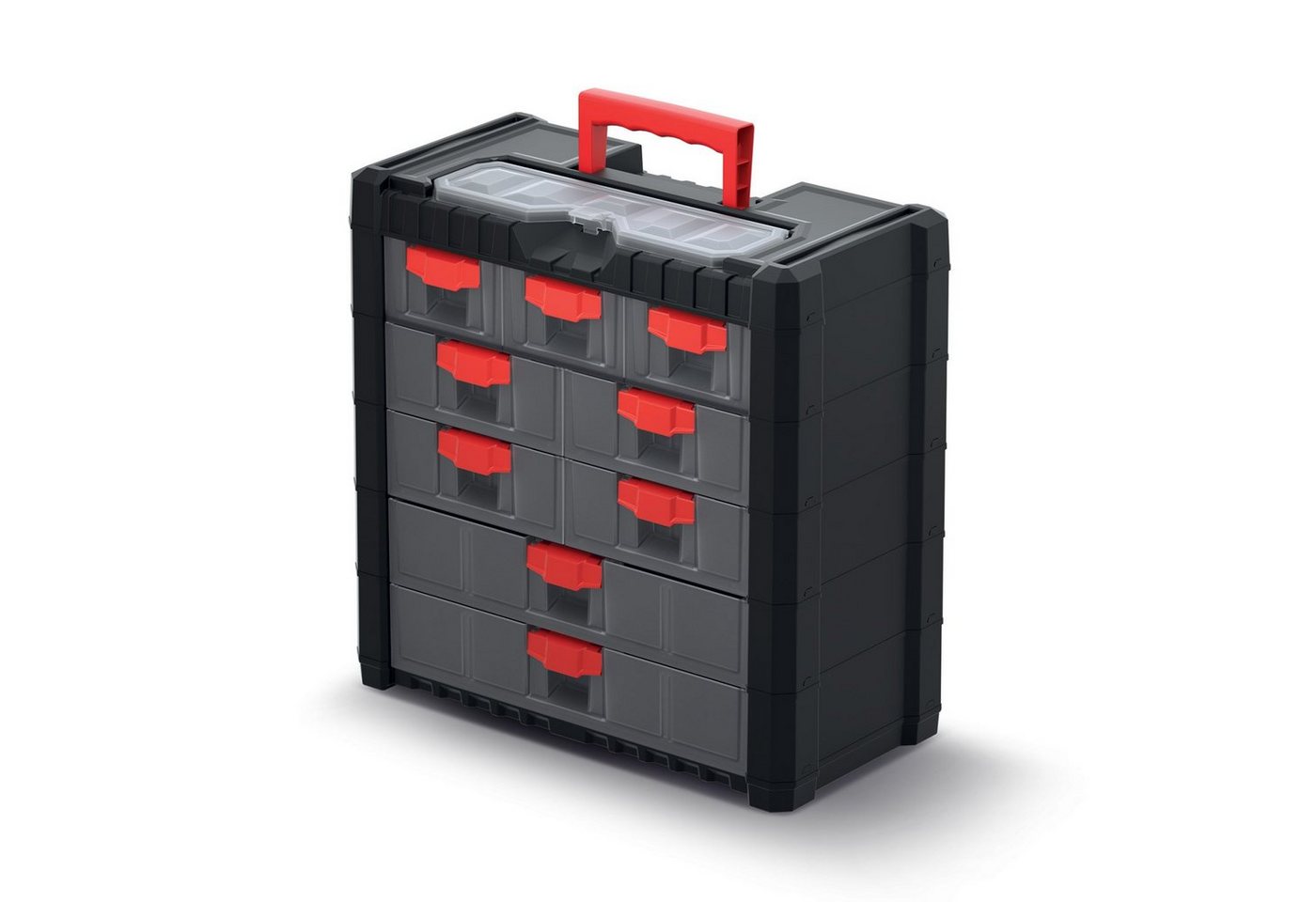 Kistenberg Werkzeugbox KMC501, Werkzeugkoffer Multicase Cargo 50 mit Schubladen und Polymergehäuse