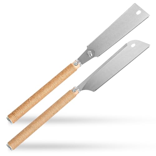 WALTER Dozuki + Ryoba Japansägen-Set, 2-teilig, Sägeblattlängen 25/27 cm, präzise Schnitte in Holz