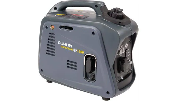 Eurom Independ 1200 Benzinaggregat, 1,3kW, 3L Tankinhalt (441710) 230-V-Wechselstrom 12-V-Gleichstromanschluss Manueller Start 40,1 h Betriebsdauer 1000 W Dauerleistung