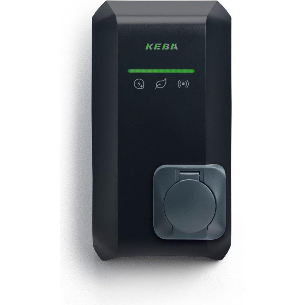 Keba KeContact P40 140.221 Wallbox, Elektroauto Ladestation mit Typ 2-Anschluss, 11 kW, schwarz