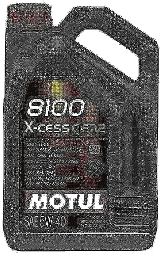 Motul Motoröl 8100 X-Cess Gen2 5W40 Motor Oil Motorenöl Schmieröl 5L 109776