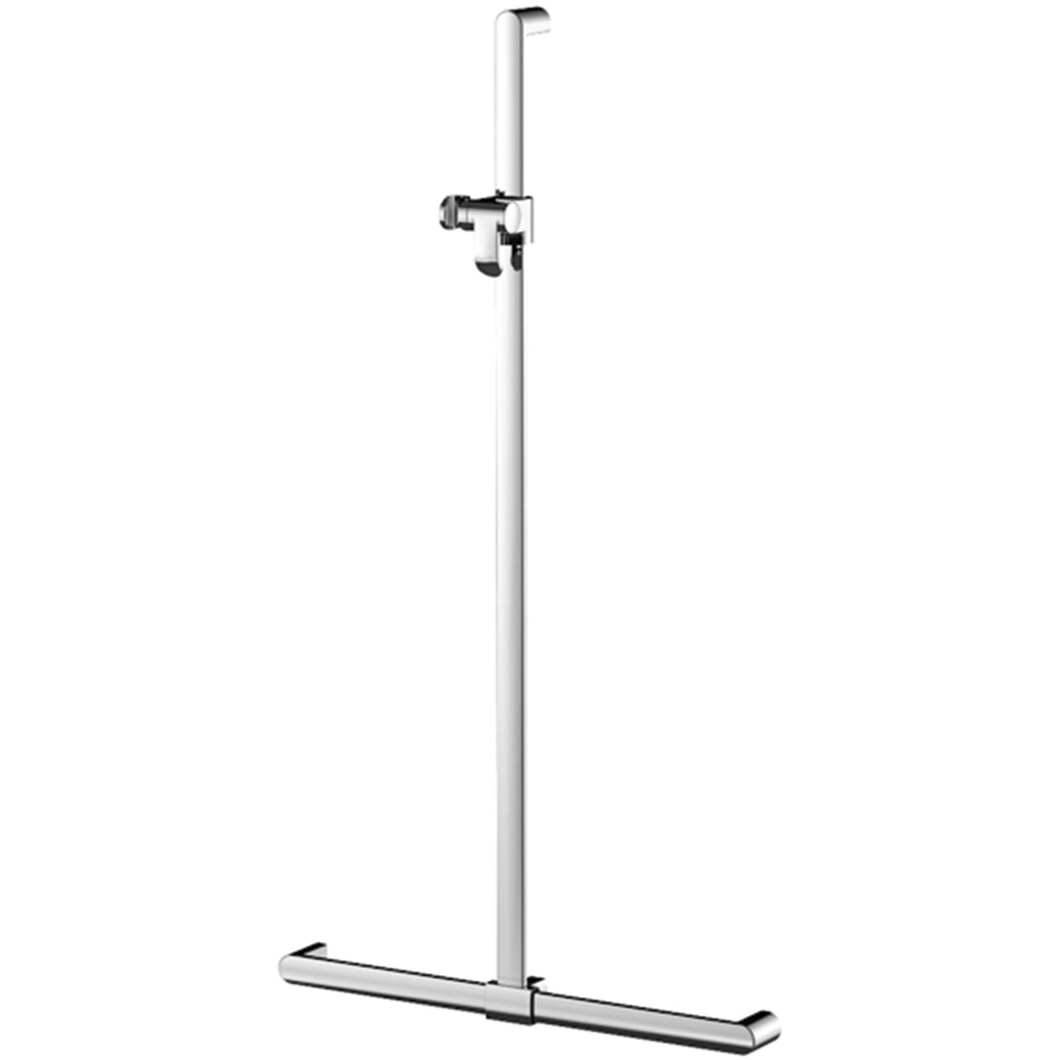 Keuco Duschhandlauf Elegance 31614, Chrom mit Brausestange 828/1142 mm und höhenverstellbarem Brauseschieber