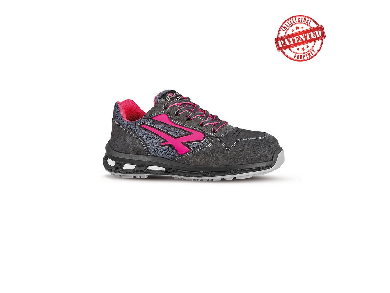 U-Power RL20216 U-Power Verok Sicherheitshalbschuh, Nylon/Veloursleder, Aluminiumkappe, Durchtrittsicher, S1P SRC ESD