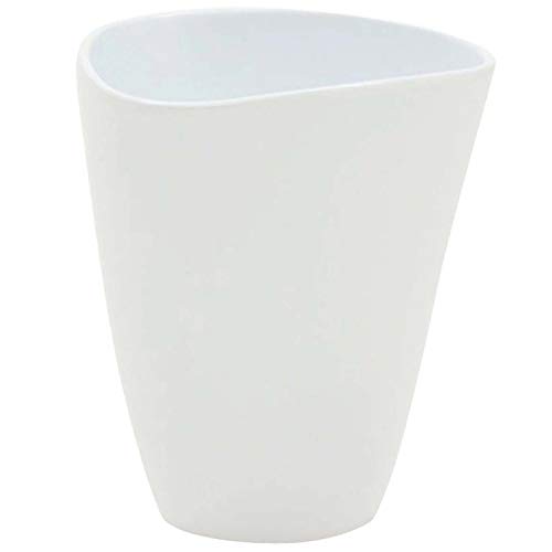 3er Set Übertöpfe Weiß, 12 Cm – Dekorative Blumentopf-Hüllen Aus Kunststoff Für Drinnen & Draußen