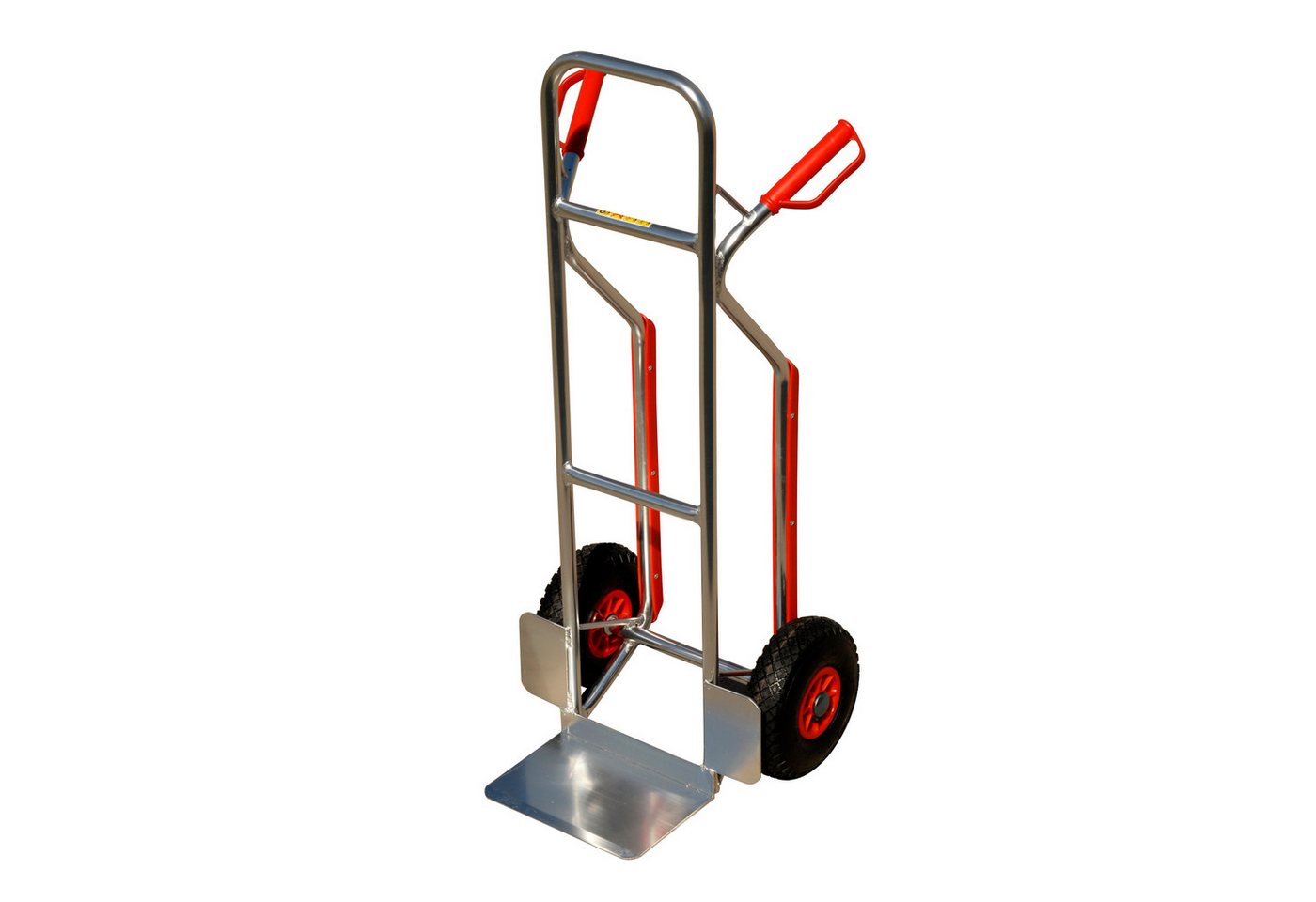 Pro-Bau-Tec Sackkarre 100006, Treppenrutsche mit 150 kg Tragfähigkeit, Aluminiumrahmen, silber, kugelgelagerte Reifen