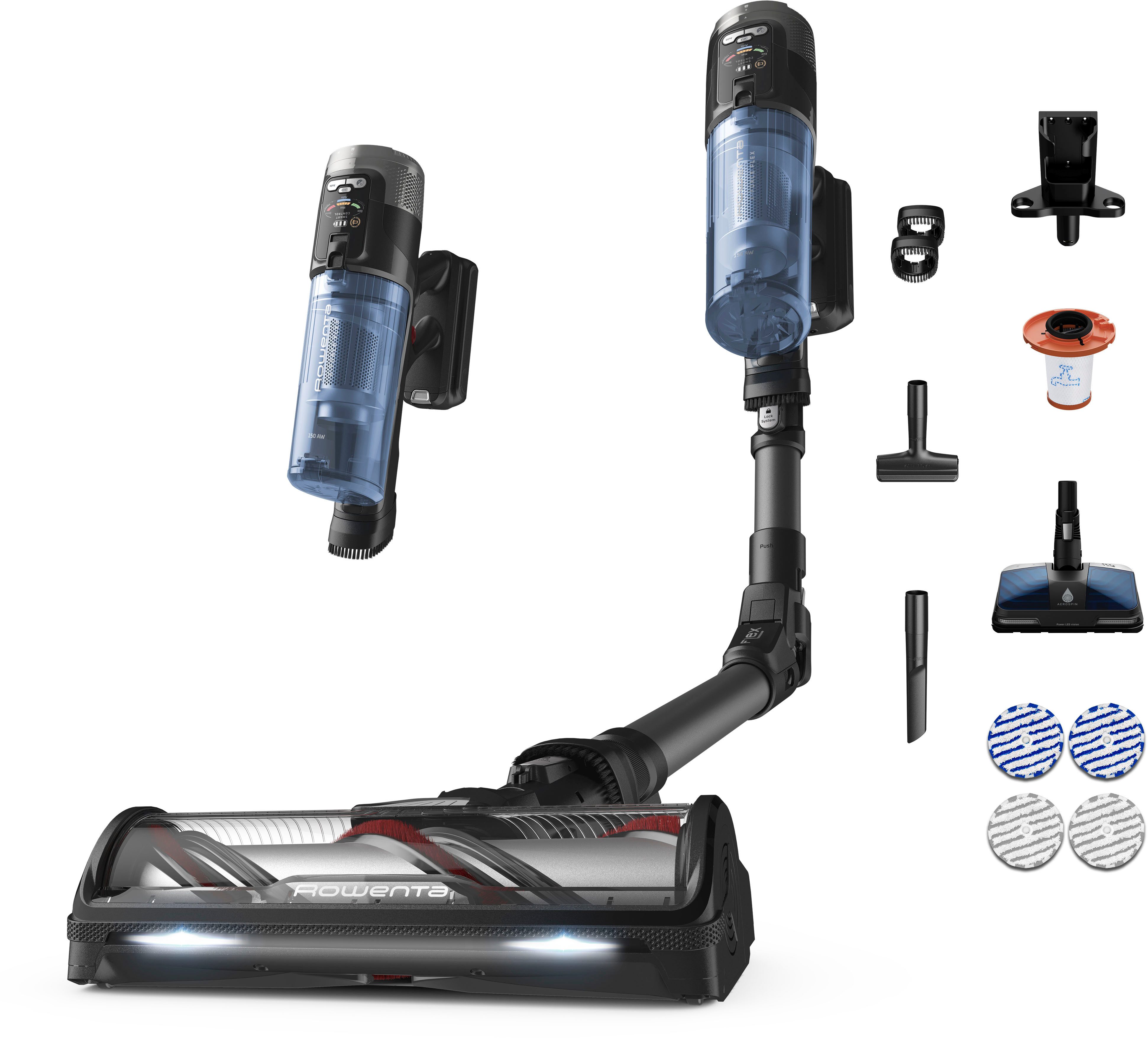 Rowenta Nass-Trocken-Akkusauger, 380 W, beutellos, 150 AW, 60 Min. Saugleistung, LED-Saugkopf, besonders leichtes Design