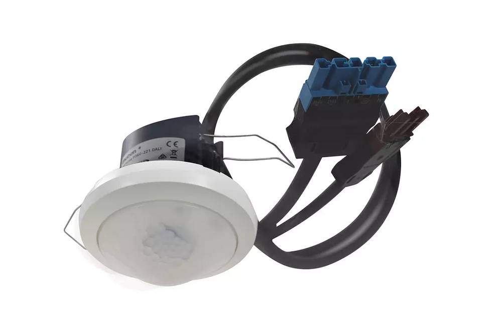 Theben 2010315 Präsenzmelder DALI-Korridormelder mit 30 x 5 m Erfassungsbereich, 2 DALI adressierbar, Konstantlichtregelung, 0,9 m Kabelëtz