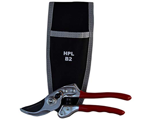 HPL Gartenschere Bypass B2 Profischere für Holz und Stauden bis 28 mm + praktische Gürteltasche