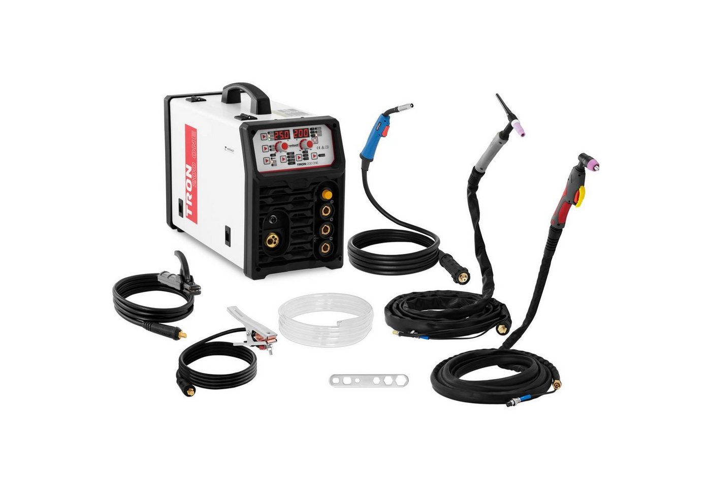 Welbach Elektroschweißgerät Kombi-Schweißgerät TRON 200 ONE - WIG 200A Duty Cycle 60% - Cut 50A MIG/MAG 200 A, weiß