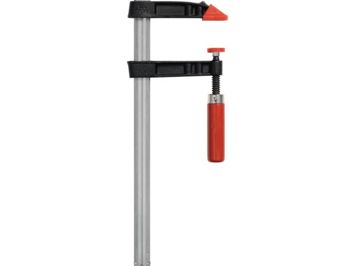 PROMAT Zwinge Temperguss-Schraubzwinge 800mm Spann-W.120mm Holzgr.30x8mm, verzinkte Hohlprofilschiene, Kunststoff-Schutzkappen - Preisvergleich