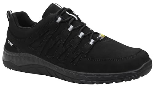 ELTEN MADDOX black leather Low ESD O2 Sicherheitsschuh, hydrophobiertes Nubukleder, atmungsaktives Futter, TPU/PU Sohle MAXXIMO, EN ISO 20347 O2 FO/SRC