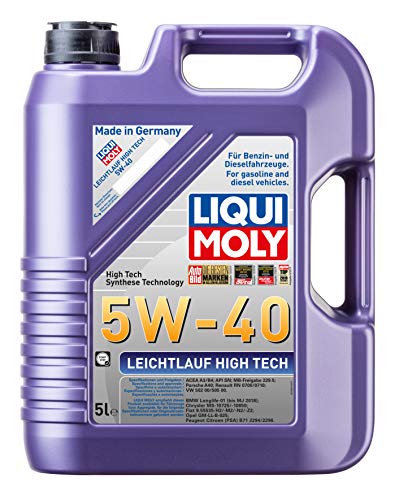 LIQUI MOLY Leichtlauf High Tech 5W-40 | 5 L | Synthesetechnologie Motoröl | Art.-Nr.: 3864