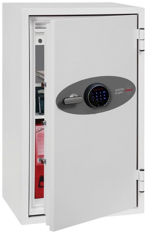 Phoenix Feuerschutztresor Fire Fighter FS0444F, 120 Minuten Feuerschutz, 60 Minuten Brandschutz, Weiß