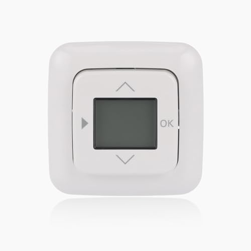 Busch-Jaeger Zeitschaltuhr 6422 UJ-214, kompakter Timer für Rollladen- und Jalousietriebe, inkl. Reflex SI Zentralscheibe und Abdeckrahmen 1-fach