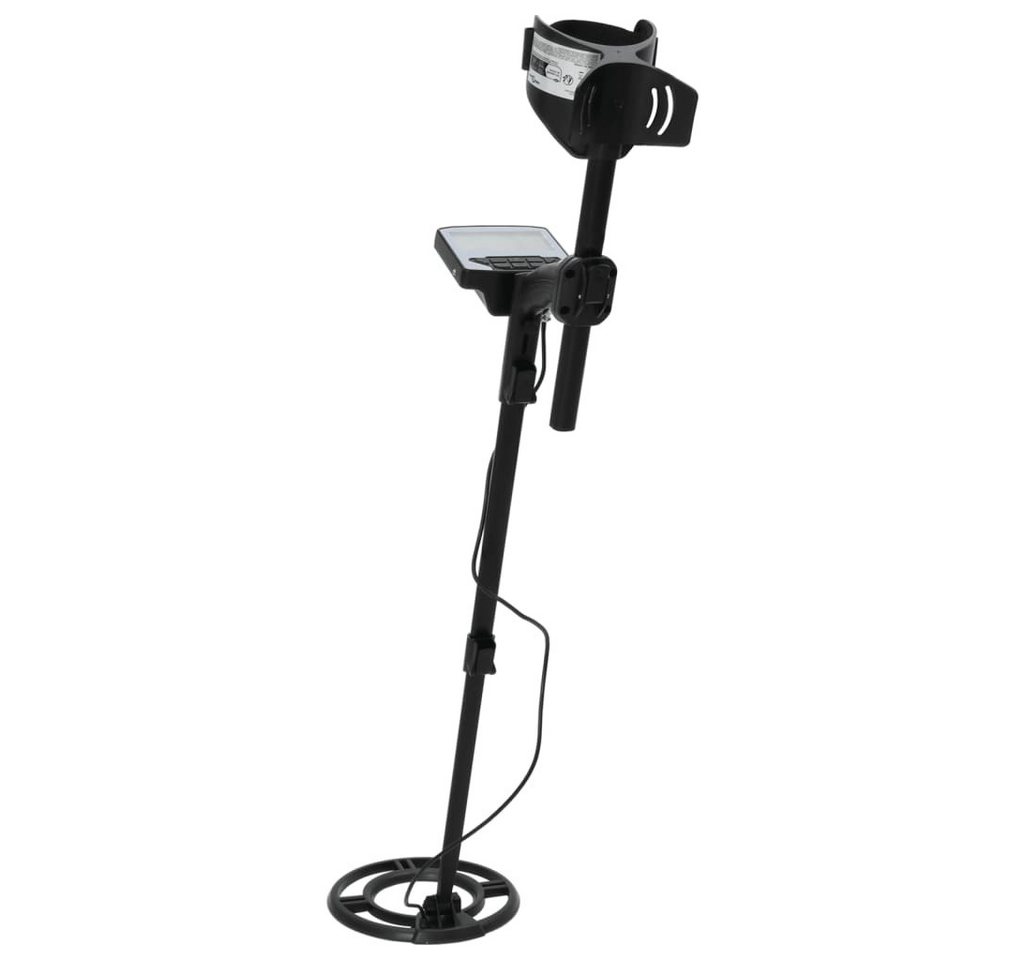 vidaXL Metalldetektor 18 cm Suchtiefe Pinpoint und Auto-Tune-Funktion, Schwarz