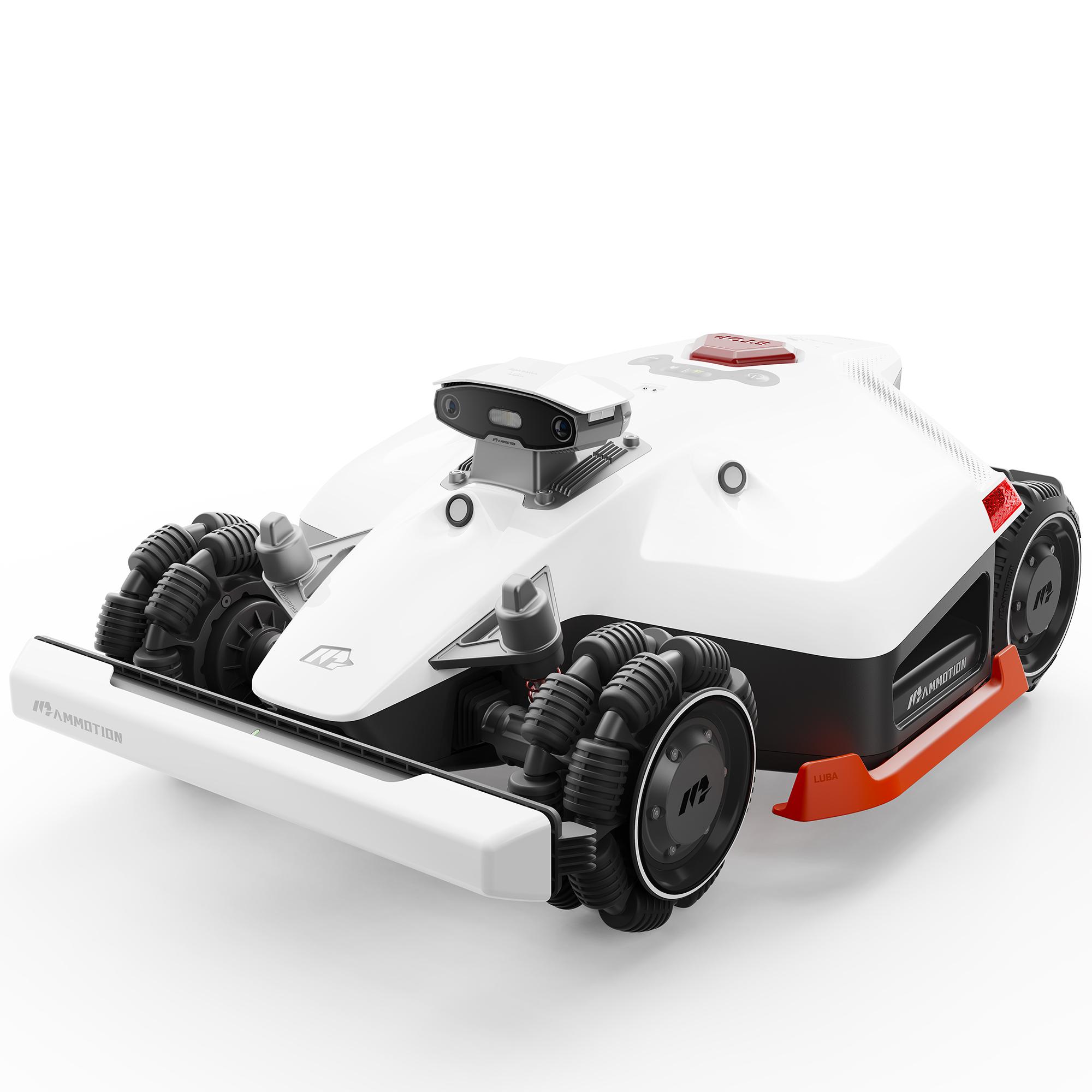 Mammotion LUBA 2 AWD 5000X, Mähroboter ohne Begrenzungskabel mit Auto-Kartierung, 80% Steigung, bis 6000 m², inkl. 4G-Modul und RTK-Station