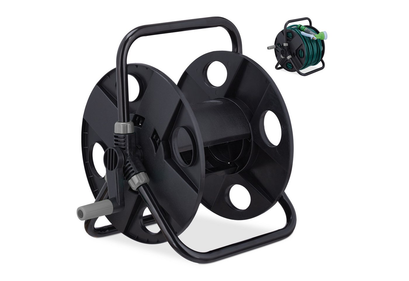 relaxdays Schlauchtrommel 30 Meter 1/2" Schlauch