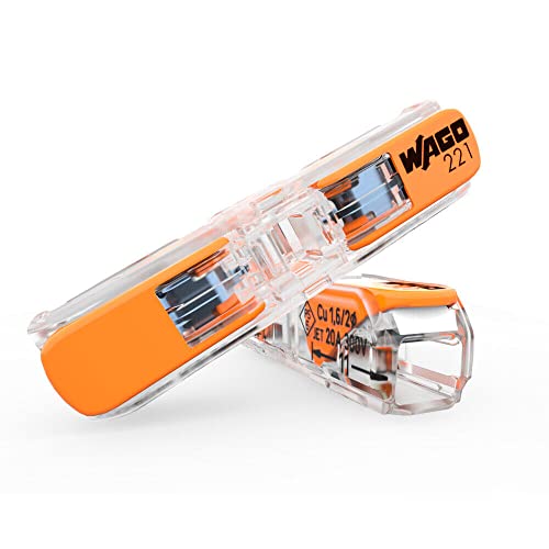 Wago Durchgangsklemme 221-2411, Hebelklemme für 2 Leiter, 0,2 mm² - 4 mm², 60 Stk.