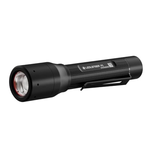 Ledlenser P5 LED Taschenlampe, 200 Lumen, 170 m Zoomfokus, IP54, 8 Stunden Laufzeit, 80 g, für Camping, Wandern, Werkstatt, Outdoor
