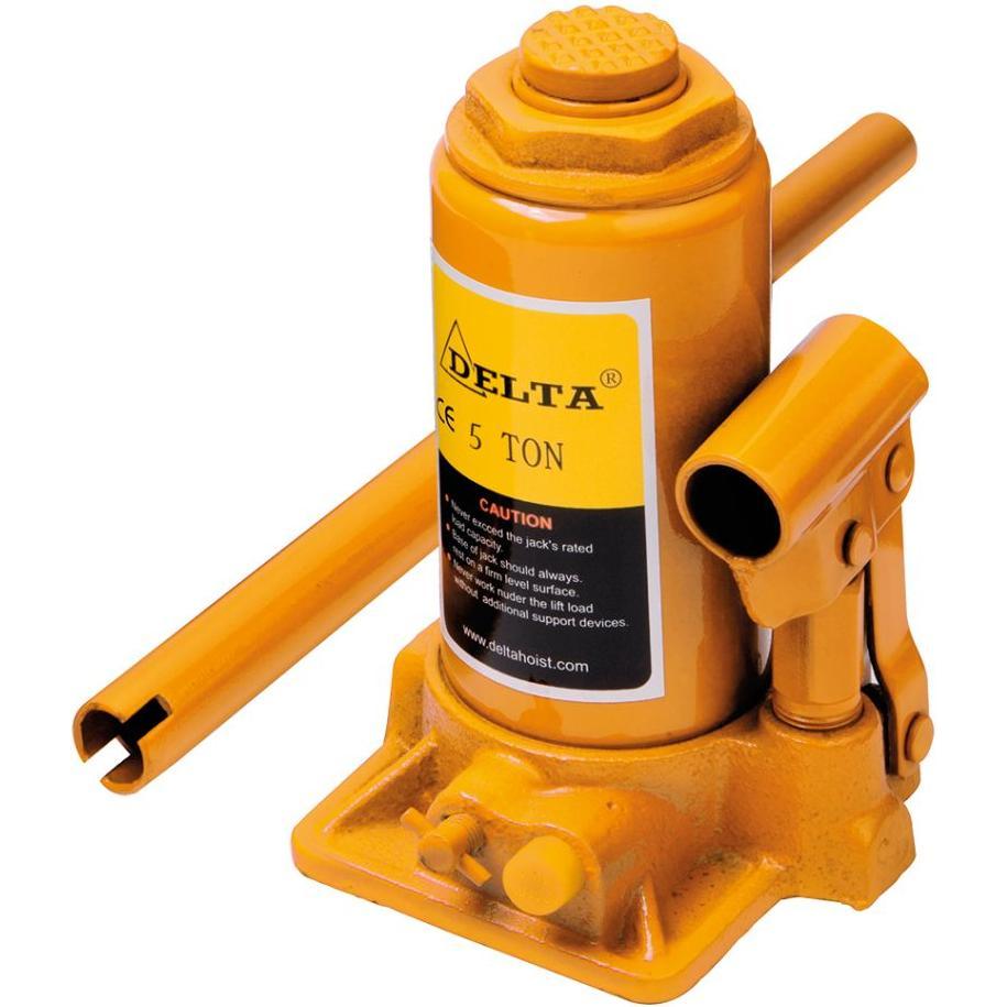 Delta SG.GR.05000, Hydraulischer Wagenheber mit 5 Tonnen Tragkraft, leicht und robust, mit Sicherheitsventil und Prüfzeugnis