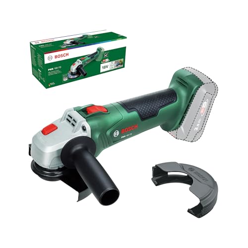 BOSCH Akku-Winkelschleifer PWS 18V-70, 125 mm, leistungsstark, ergonomisch, Solo