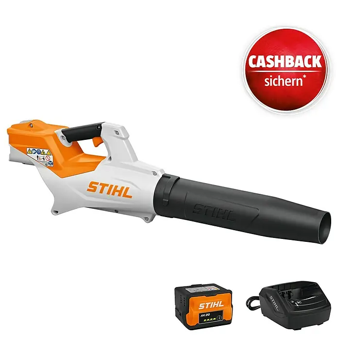 Stihl BGA 50, Akku-Laubbläser mit 36 V und 4 Ah, Blasgeschwindigkeit 55 m/s, Blasleistung 770 m³/h, kompakt und ergonomisch