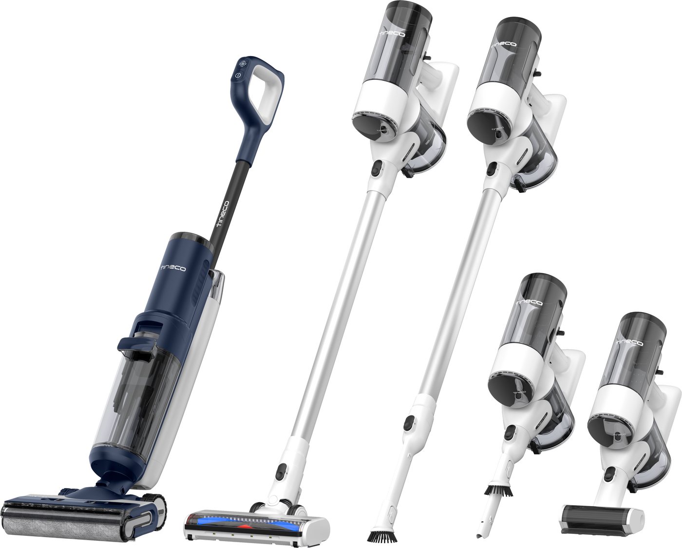 Tineco Nass-Trocken-Sauger Floor One Switch S7 PET, 70° Heißluft-Trocknung, beutellos, effektiv gegen Tierhaare, Selbstreinigung, Teppich & Hartboden