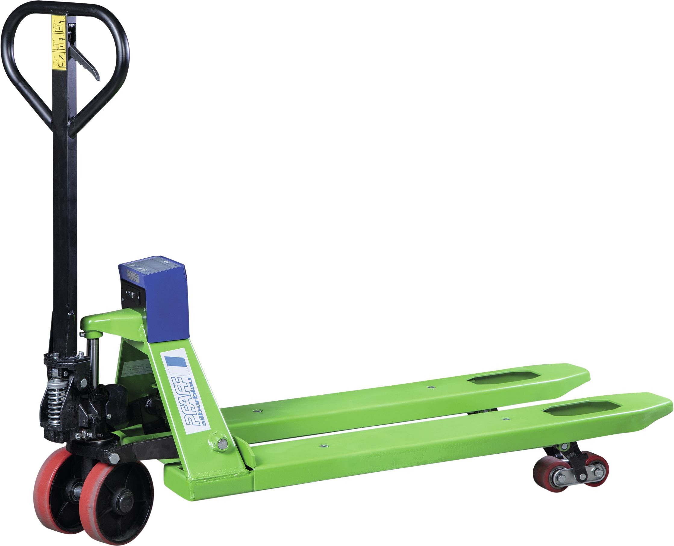 Pfaff Silberblau Hubwagen "HU W-20 GL Greenline", Gabelhubwagen mit integrierter Waage, Tragkraft 2,0 t, Gabelzinkenlänge 1.150 mm, LCD-Anzeige