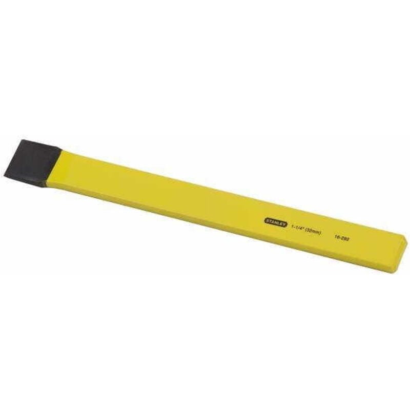 STANLEY FLACHMEISSEL 32x300mm, Hochwertiger Chrom-Vanadium-Stahl mit erhöhter Schneidkantenfestigkeit, flaches Profil