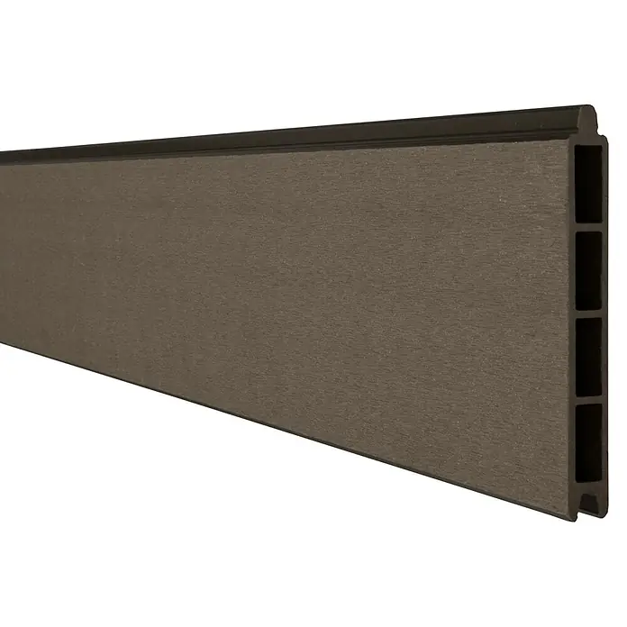 GroJa Solid Steckzaun, 180 x 15 cm, Terra, aus nachhaltigem BPC, pflegeleicht und strapazierfähig