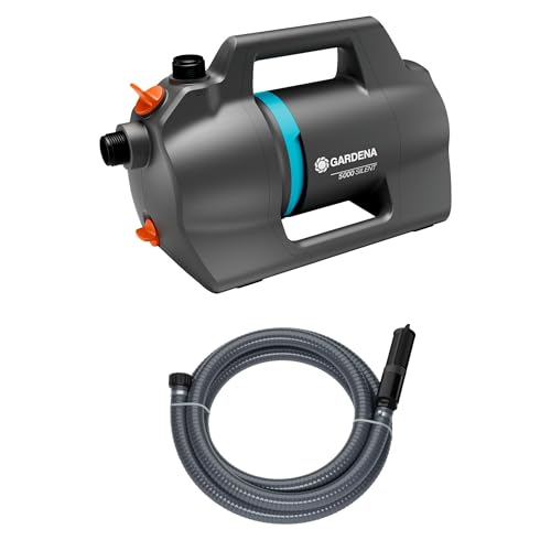 Gardena 5000 Silent Wasserpumpe, Gartenpumpe mit 5000 l/h Fördermenge, geräuscharm und robust