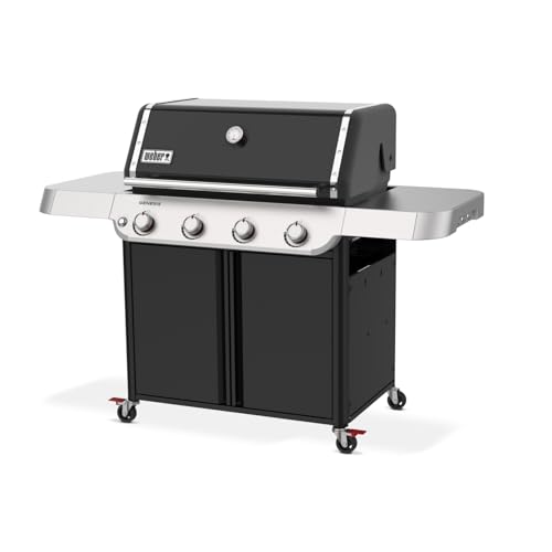 Weber Gasgrill Genesis E-415, Hochwertiger Gasgrill mit 4 Brennern, Grillfläche 86 cm x 48 cm