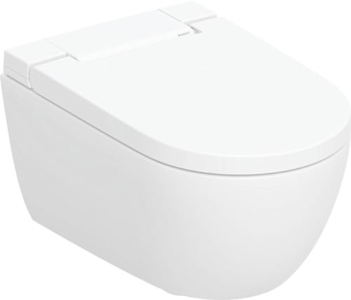 Geberit Aquaclean Alba Dusch-WC, 38x57x41 cm, Weiß/Keratect mit integrierter Duschfunktion