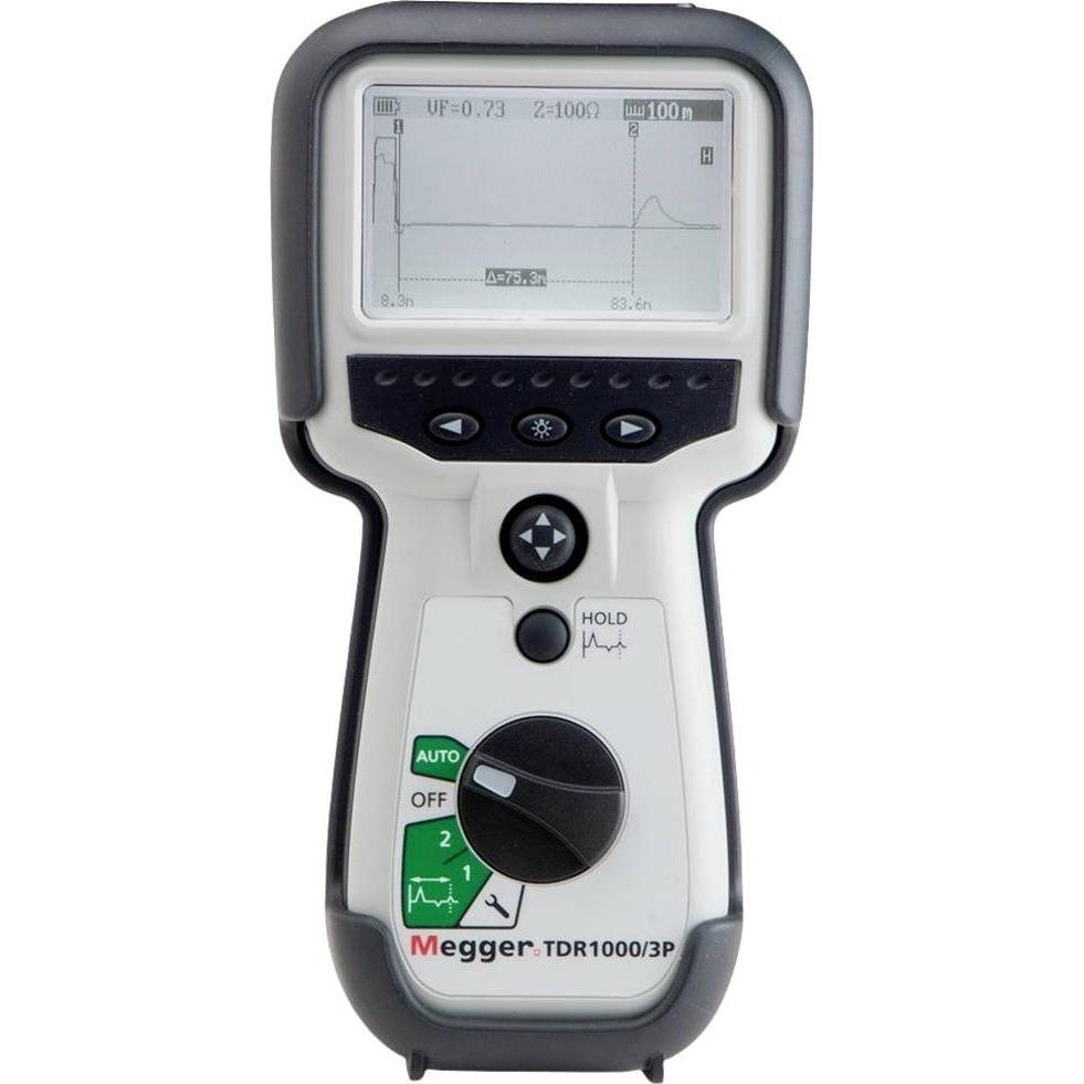 Megger TDR1000/3P POWER, Multimeter Kabelmessgerät mit Auto-Set-Up und 2 ns Pulsauflösung, CAT IV 150V / CAT III 300V