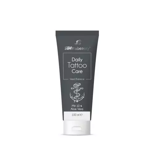 SOVITA BEAUTY Daily Tattoo Care Creme 100 ml – Tattoo Pflegecreme, Regenerierende Hautpflege