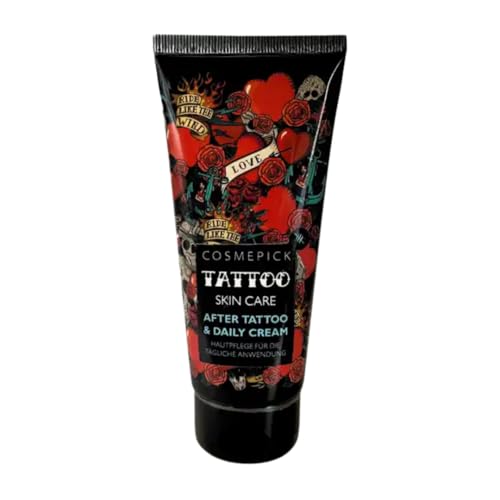 Ben & Anna CosmePick Tattoo Pflegecreme, After Tattoo & Daily Cream, feuchtigkeitsspendend & regenerierend, 80ml