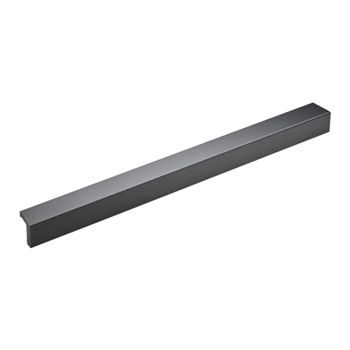 SOTECH 5 Stück Griffleisten BLACKLINE XVII BA 320 mm schwarz matt Möbelgriffe Küchengriffe Schrankgriffe Türgriffe, Aluminium, minimalistisches Design, 5 Stück inkl. Befestigungsschrauben