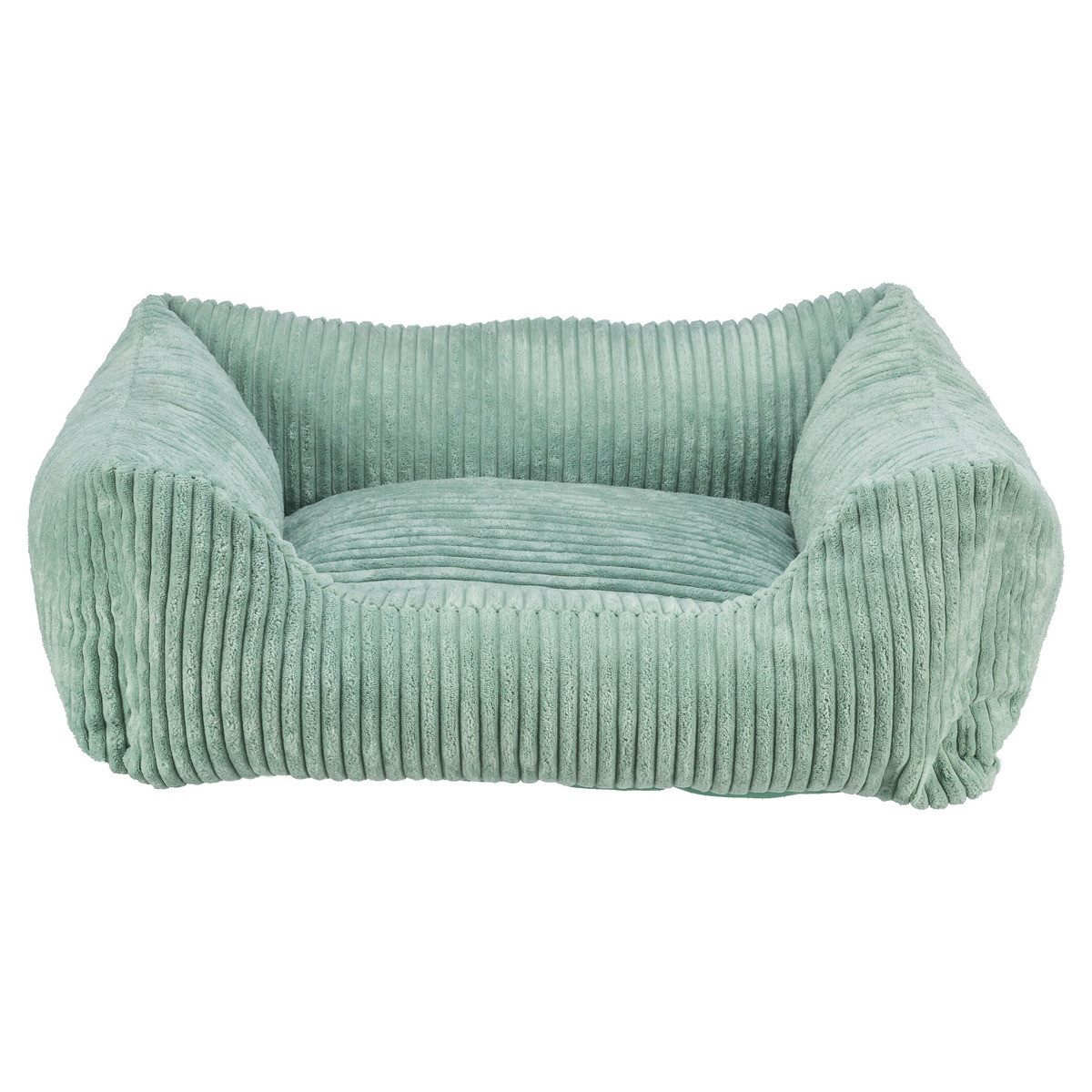 TRIXIE Tierbett Vital Bett Jonna salbei für Katzen, mit Schaumstoffflocken-Füllung und abnehmbarem Bezug