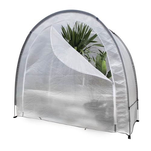 BioGreen Überwinterungszelt Arctic ThermoPlus, Schutz vor Schnee, Regen, Wind, isolierende 3-lagige Luftpolsterfolie, L 186 x B 84 x H 175 cm