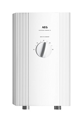 AEG DDLE Kompakt OT, elektronischer Kompakt-Durchlauferhitzer 11/13 kW für die Küche, VDE geprüft, solargeeignet, Übertischmontage, Made in Germany