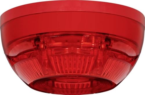 PENTATECH BA10S, Optisch-akustischer Signalgeber LED mit 100 dB, 7 blinkenden LEDs, 24-28 V DC, EN 54-3, EN 54-23