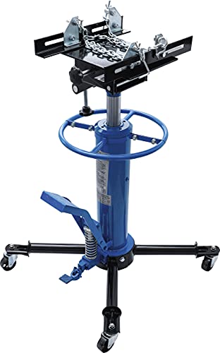 BGS 9233 Schwerlast-Doppelhub-Getriebeheber 500 kg, Hydraulische Fußpumpe, 4 kugelgelagerte Lenkrollen, schwere Bauweise