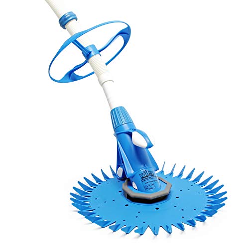 Wiltec automatischer Poolreiniger inkl. 12 Schläuchen Poolsauger Pool Bodensauger Oberflächensauger, effektive Bodenreinigung bis zu 8 x 4 m, von Wiltec