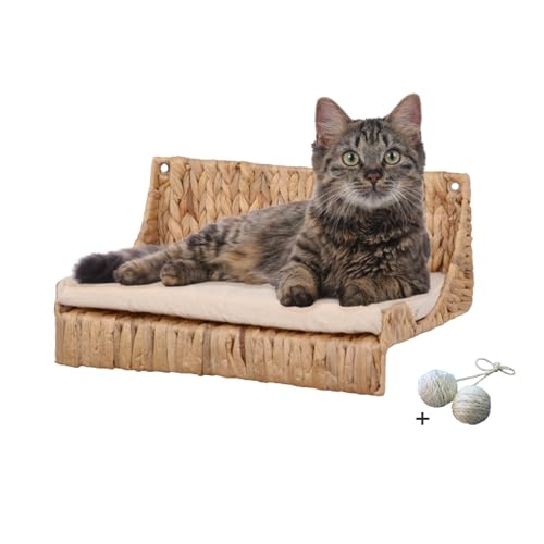 Rohrschneider® Katzenkletterwand Fenja | Stilvolle Katzenmöbel | Wandmontage für aktive Stubentiger | Katzenspielzeug und perfekter Kratzbaumersatz | Katzenstufen Wand | robustes Katzenzubehör Wohnung - Preisvergleich