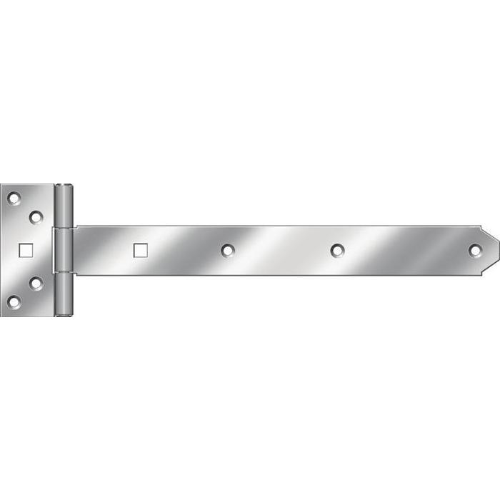 Hohage Kreuzgehänge Nr. 124, Holzverbinder aus blau chromatiertem Stahl, 200 mm x 34 mm, 2,5 mm stark, 10 Stück, flexibel montierbar