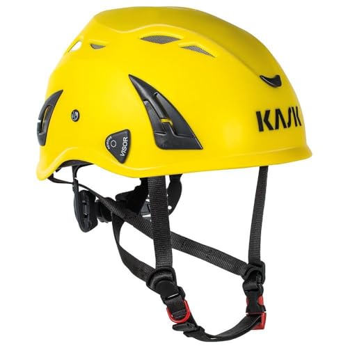 Kask WHE00104-202 SUPERPLASMA AQ, Schutzhelm aus HD-Polypropylen, gelb, Universalgröße 51-63 cm, EN 397 zertifiziert