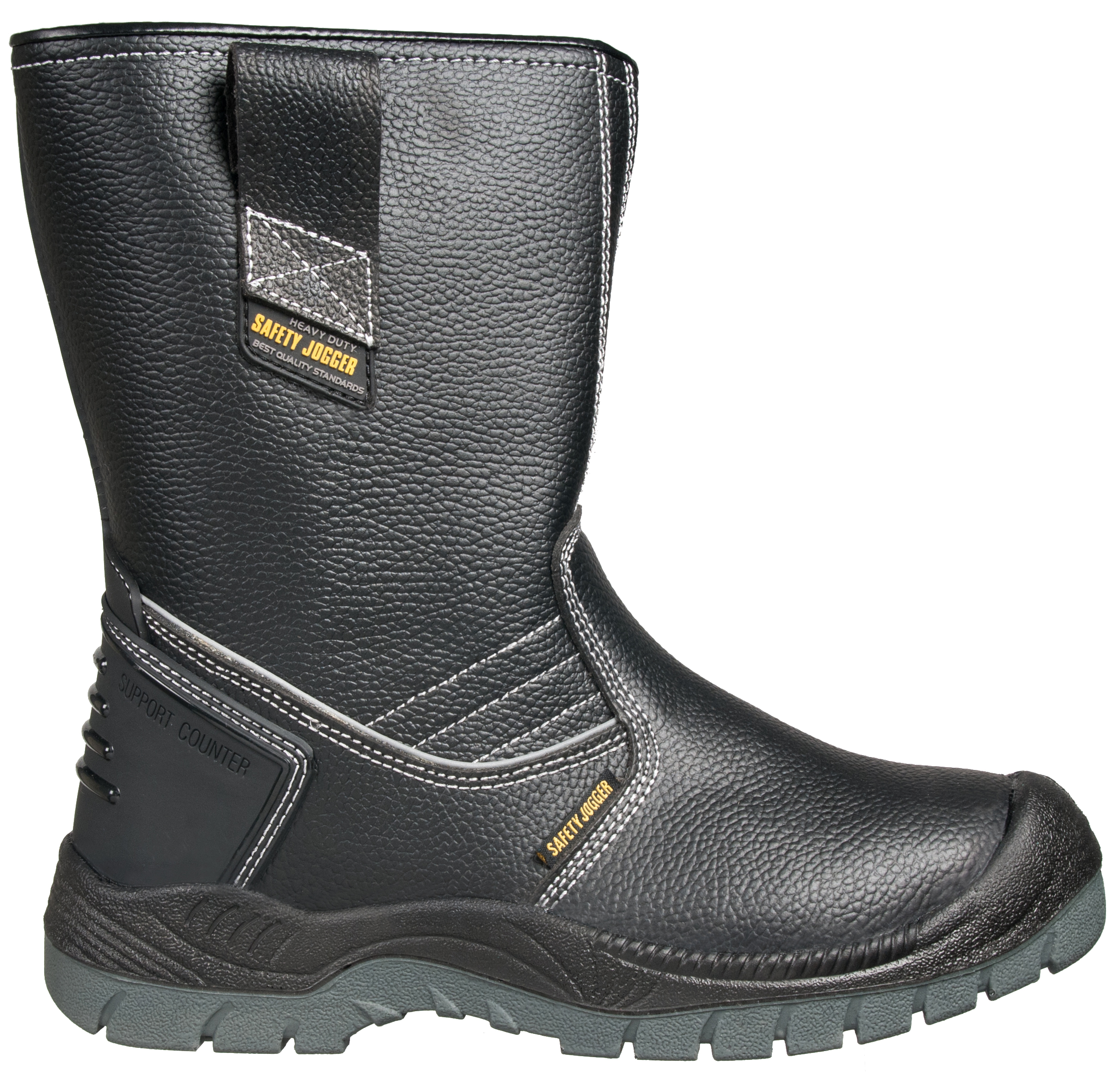 Safety Jogger BESTBOOT S3 SRC, Sicherheitsstiefel aus Leder mit Wollfutter, schwarz, Größe 37